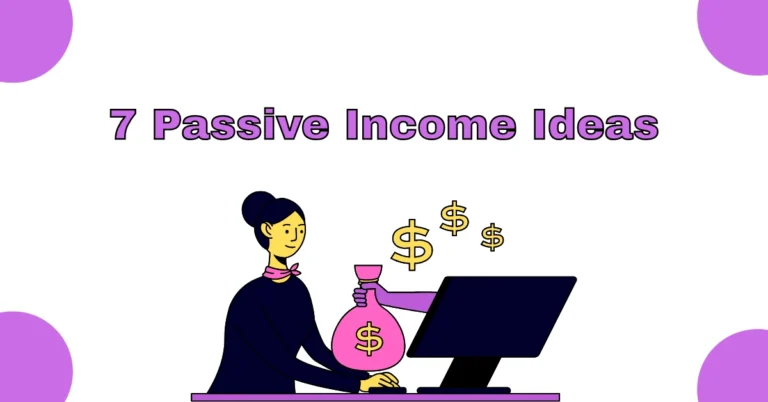 7 passive income ideas pic where a women picking money